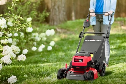 Get a cordless electric push mower from PowerSmart for $120 off right now