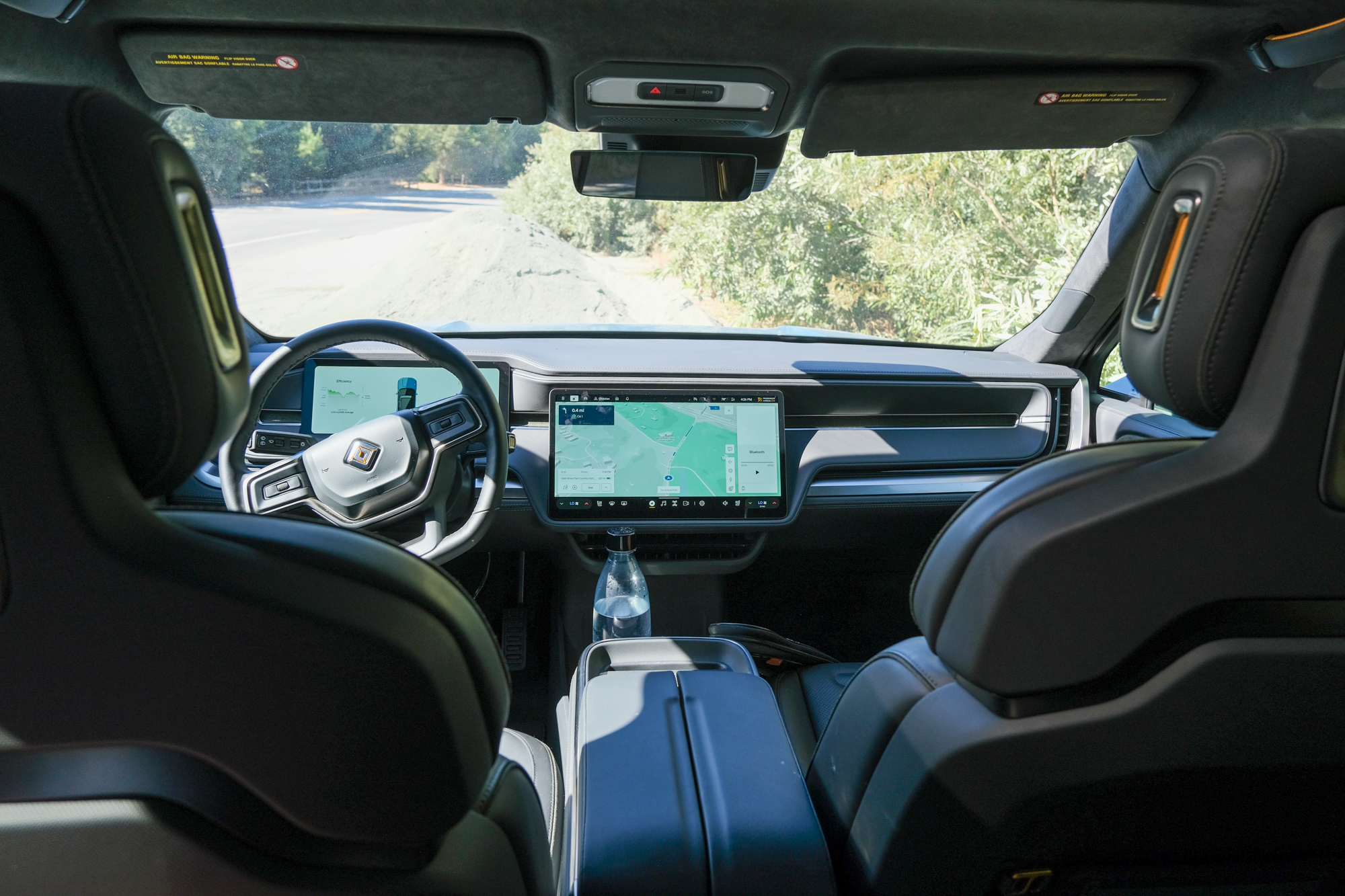 Front seats of the second-generation Rivian R1S