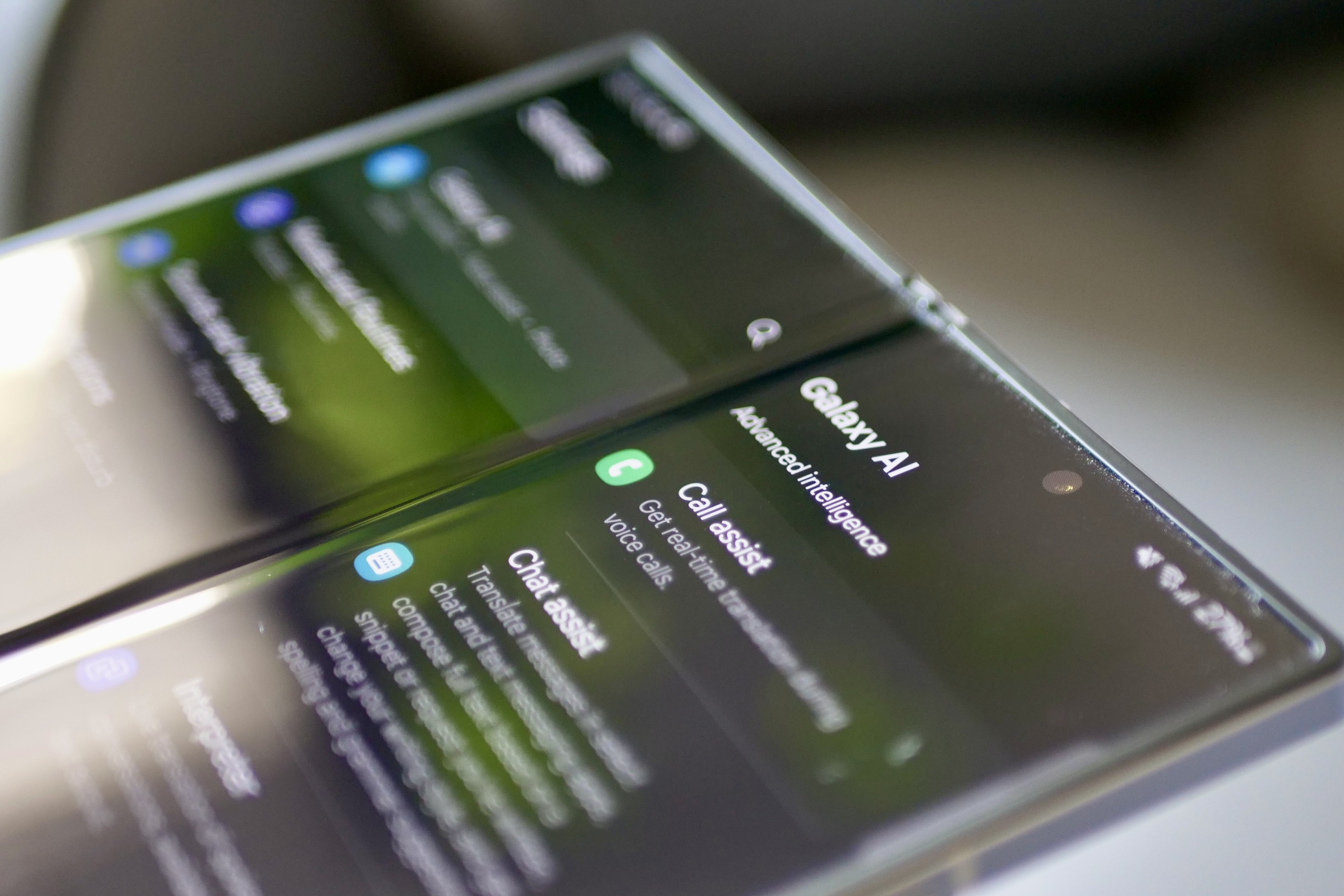 Samsung Galaxy AI sur le Galaxy Z Fold 6.