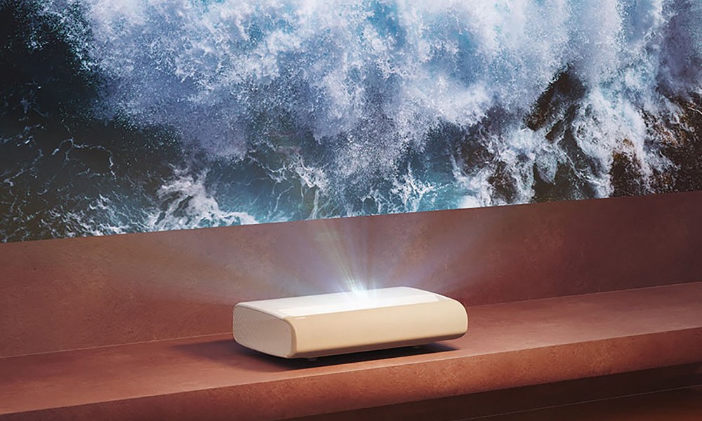 A handout image of the Samsung Premiere 9 laser projector.