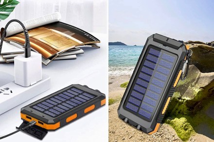 A solar charger for your phone? This one is on sale for $20