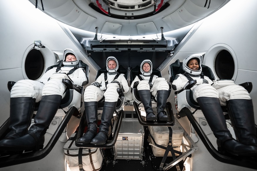 SpaceX Crew-9 pendant l'entraînement.