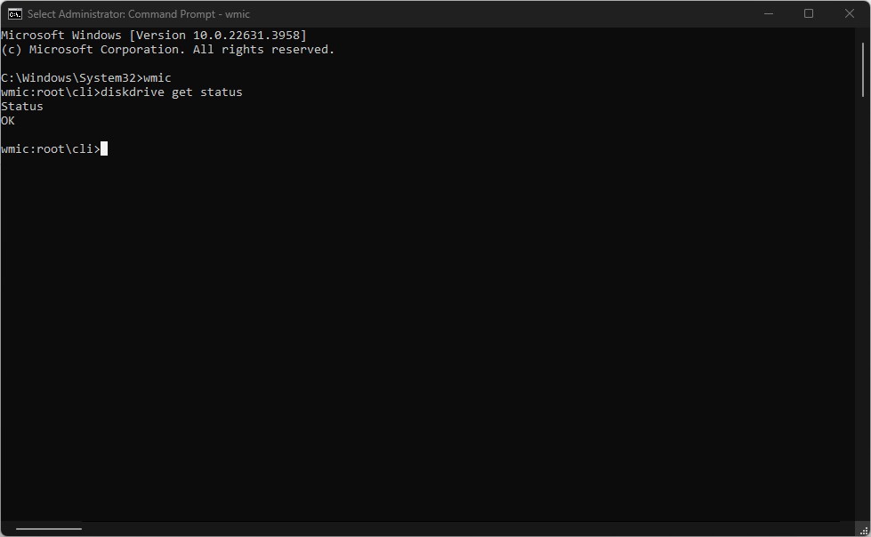 Windows Command Prompt.