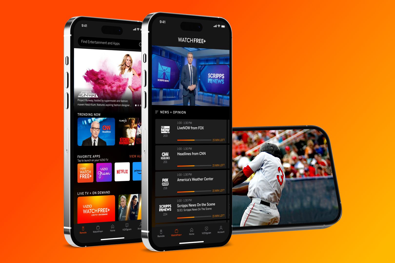 Vizio’s WatchFree+ streaming service joins the Vizio app for mobile viewing from anywhere