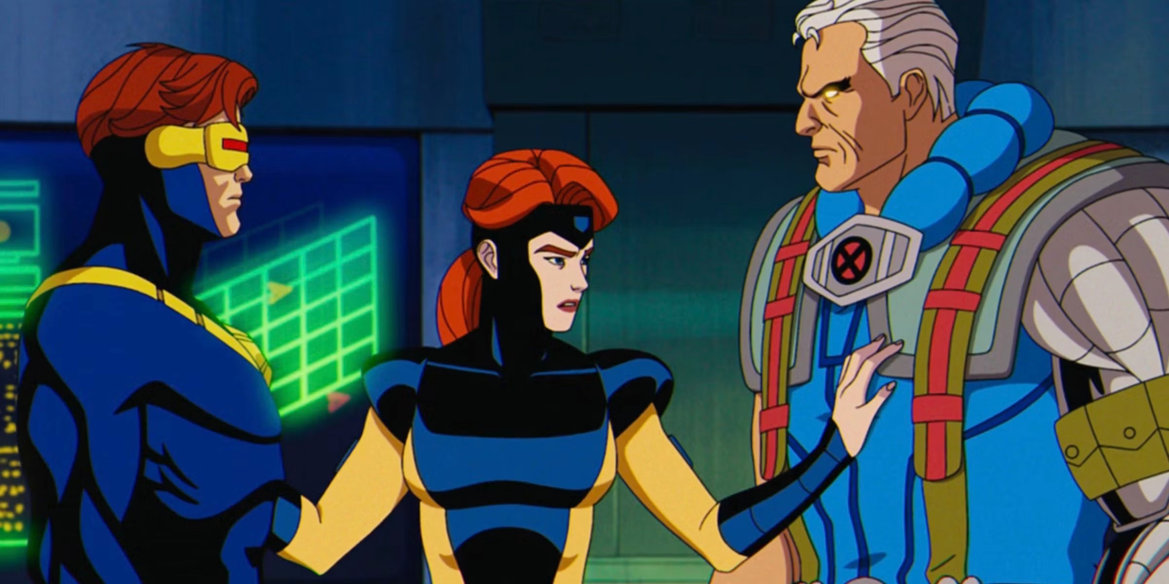 Une femme sépare deux hommes dans X-Men '97.