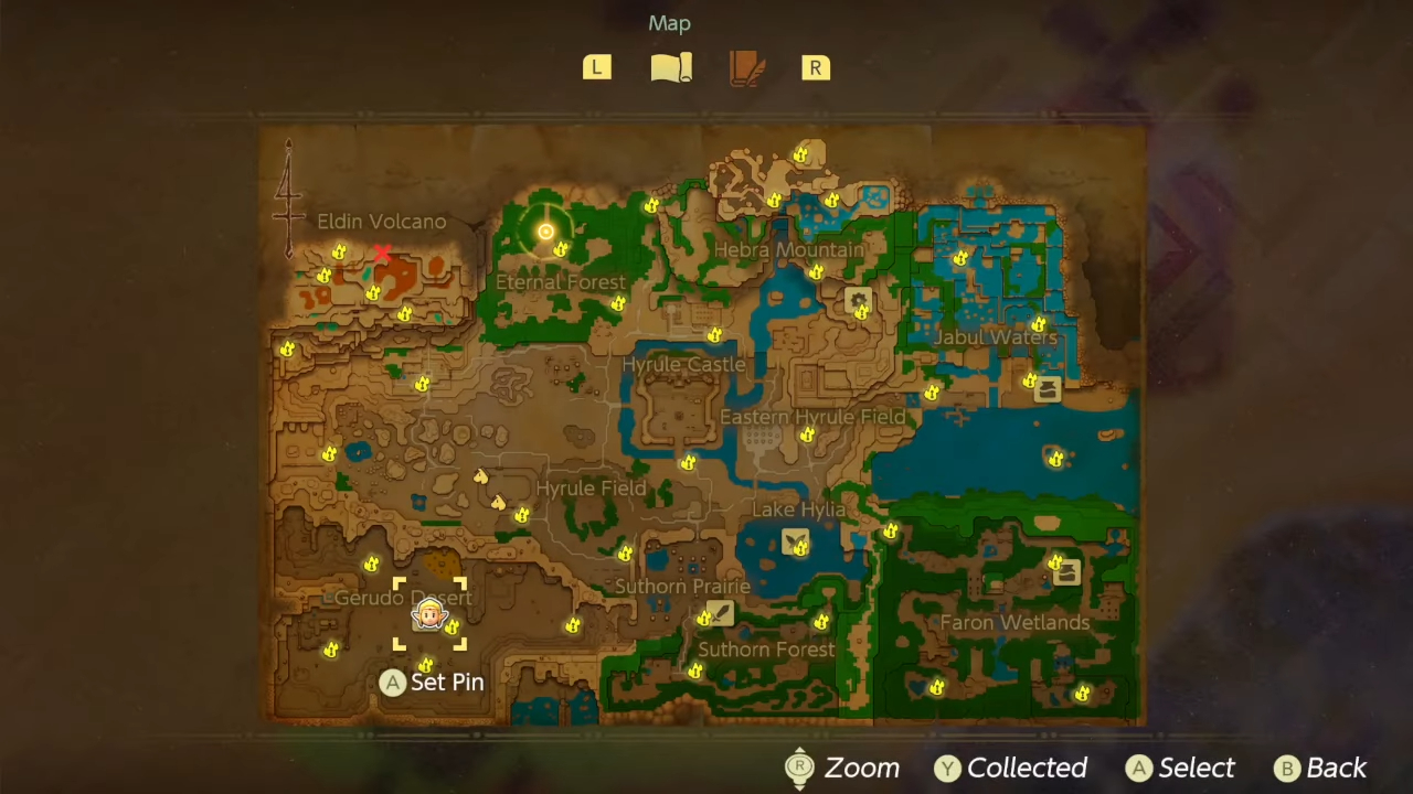 All heart piece locations in The Legend of Zelda: Echoes of Wisdom