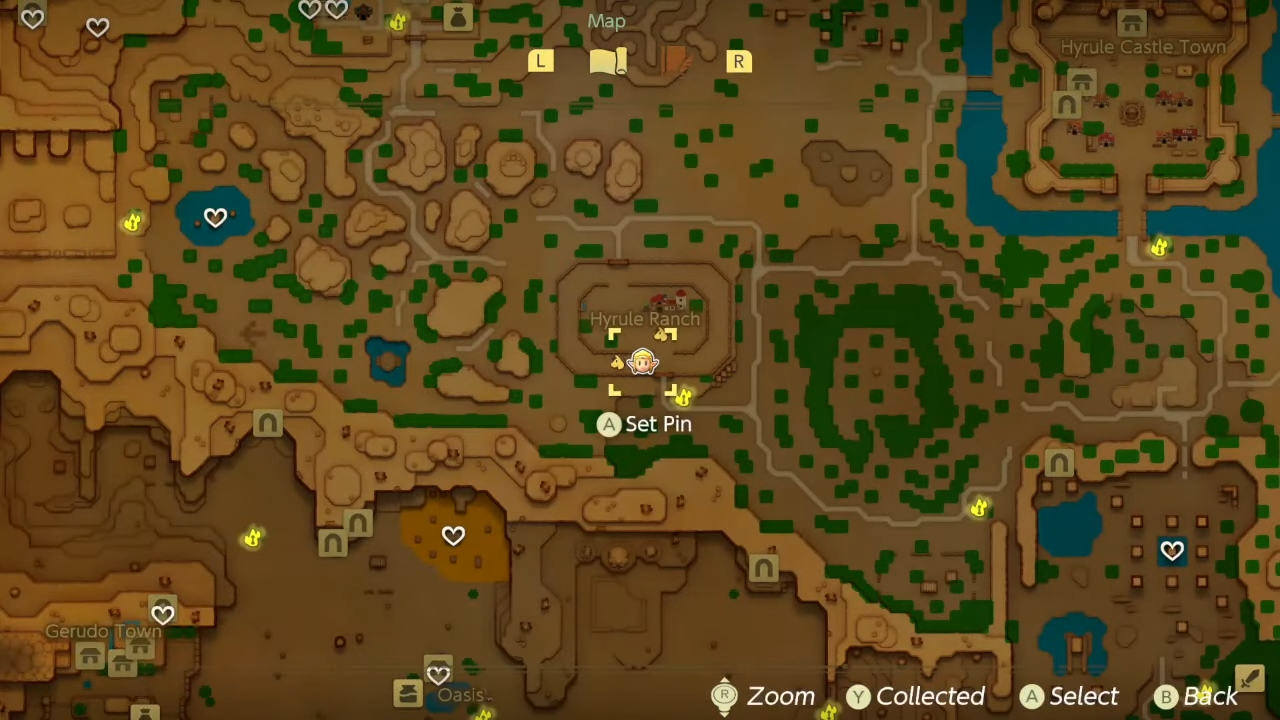 All heart piece locations in The Legend of Zelda: Echoes of Wisdom