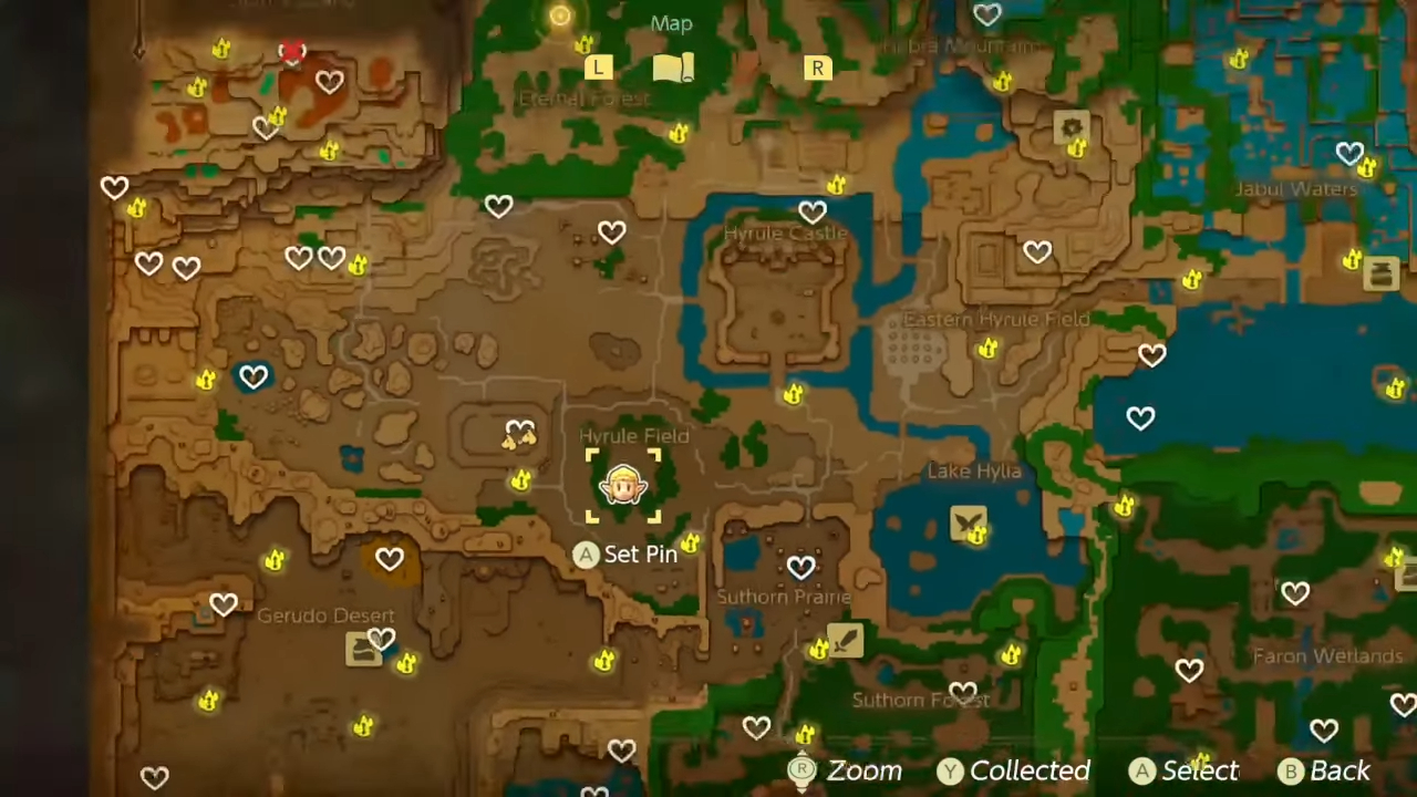 All heart piece locations in The Legend of Zelda: Echoes of Wisdom