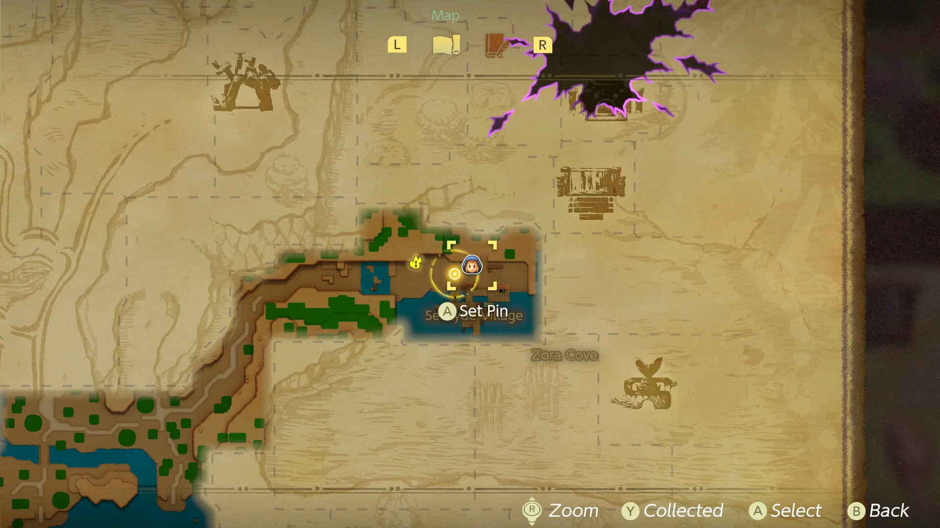 All stamp locations in The Legend of Zelda: Echoes of Wisdom