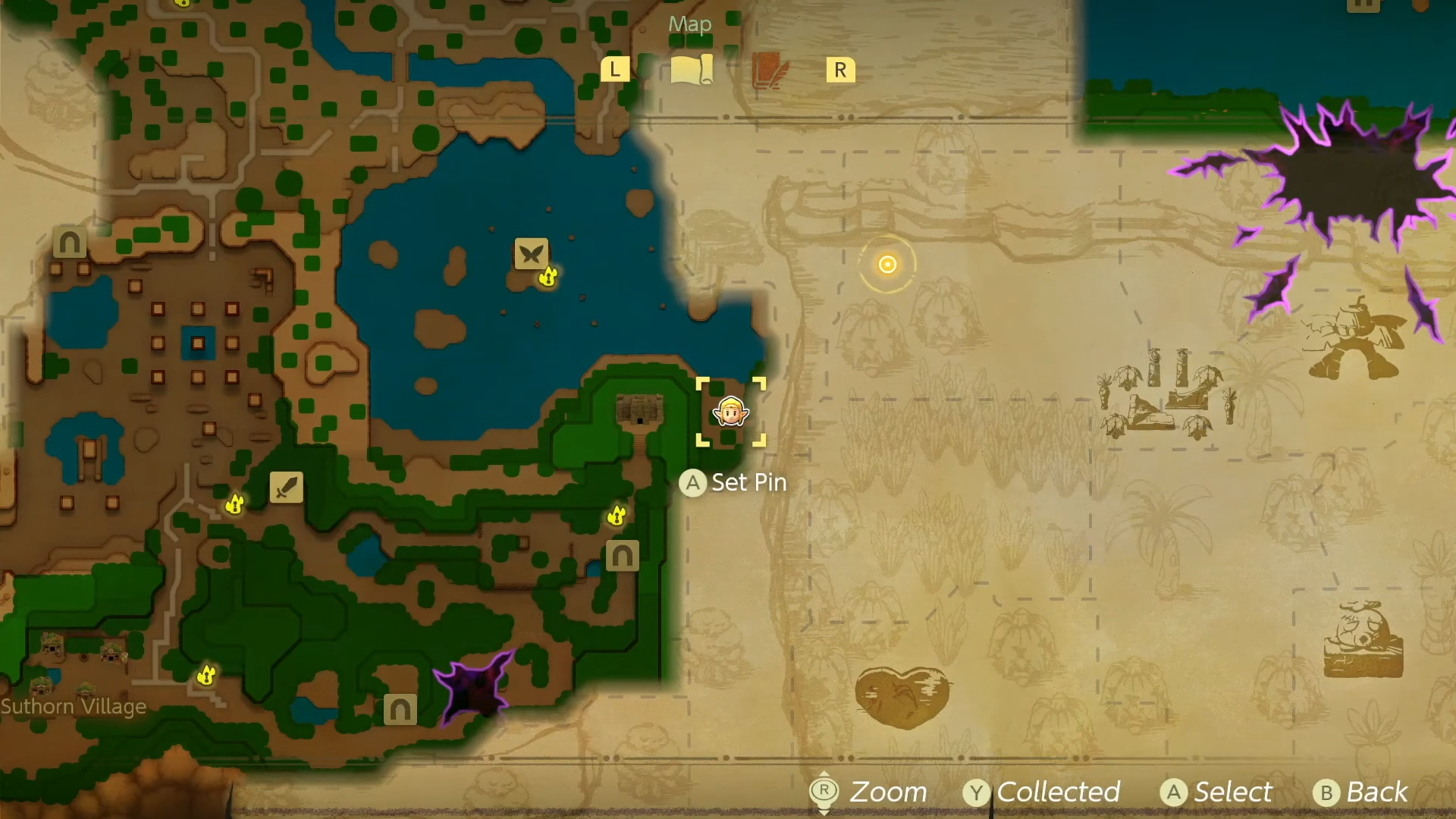 All stamp locations in The Legend of Zelda: Echoes of Wisdom