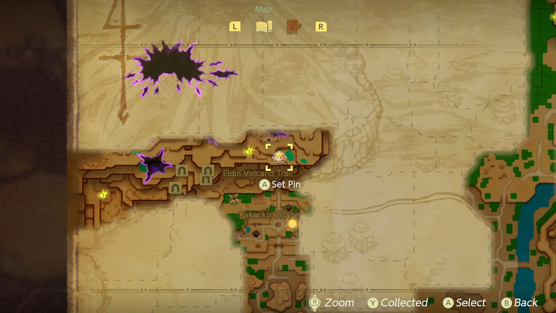 All stamp locations in The Legend of Zelda: Echoes of Wisdom