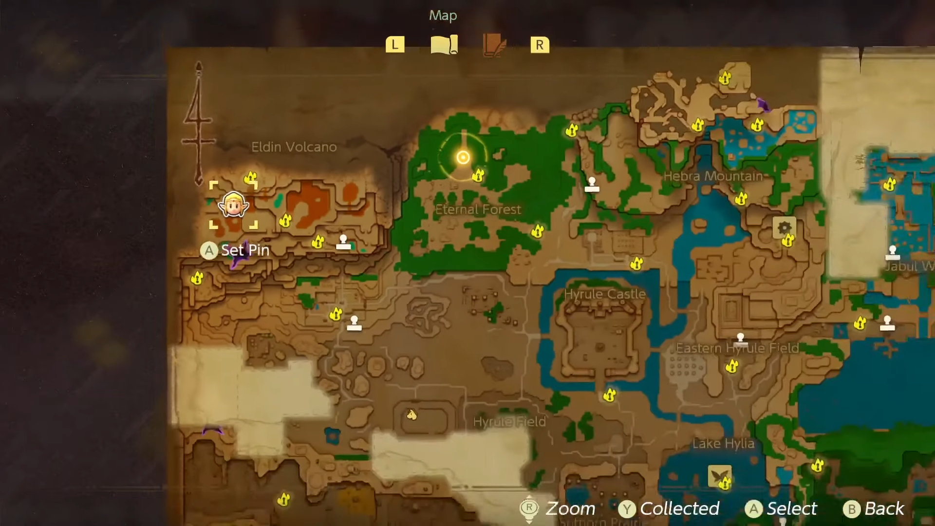 All stamp locations in The Legend of Zelda: Echoes of Wisdom