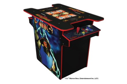 The Arcade1UP Mortal Kombat head-to-head table is $300 off right now