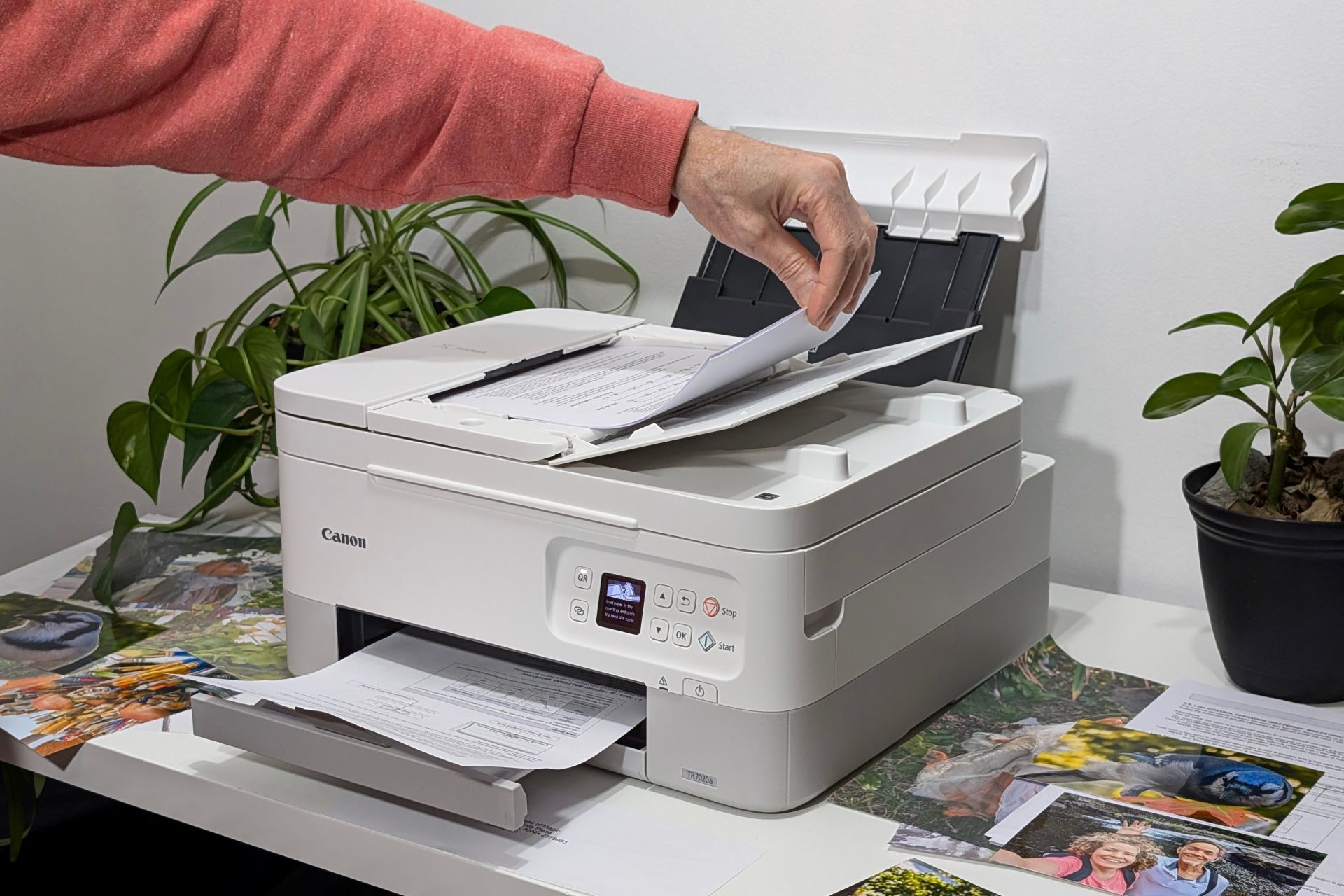 L'ADF Pixma TR7020a de Canon fonctionne bien pour les documents recto mais ne prend pas en charge le recto verso.