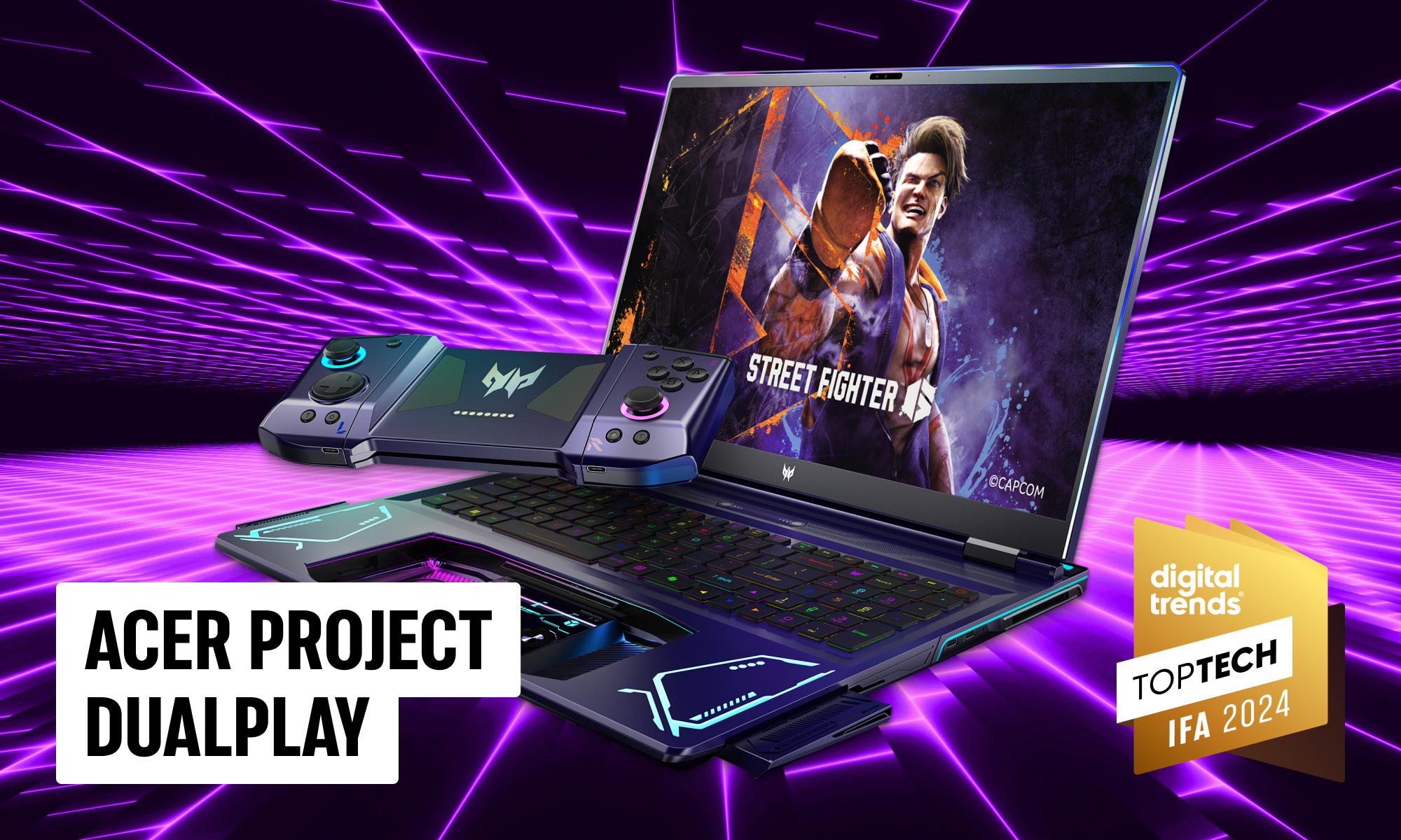 Изображение награды, показывающее проект Acer Project DualPlay.