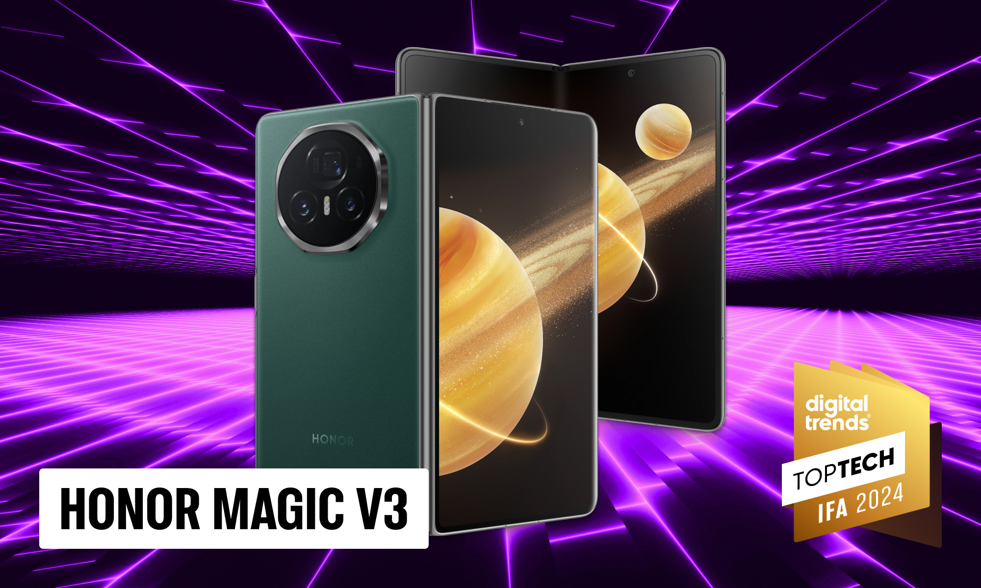 Графика награждения, показывающая Honor Magic V3.