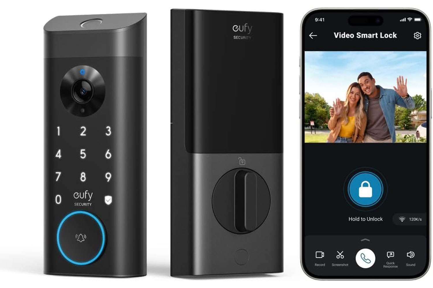 A selection of images of the Eufy Video Smart Lock E330.