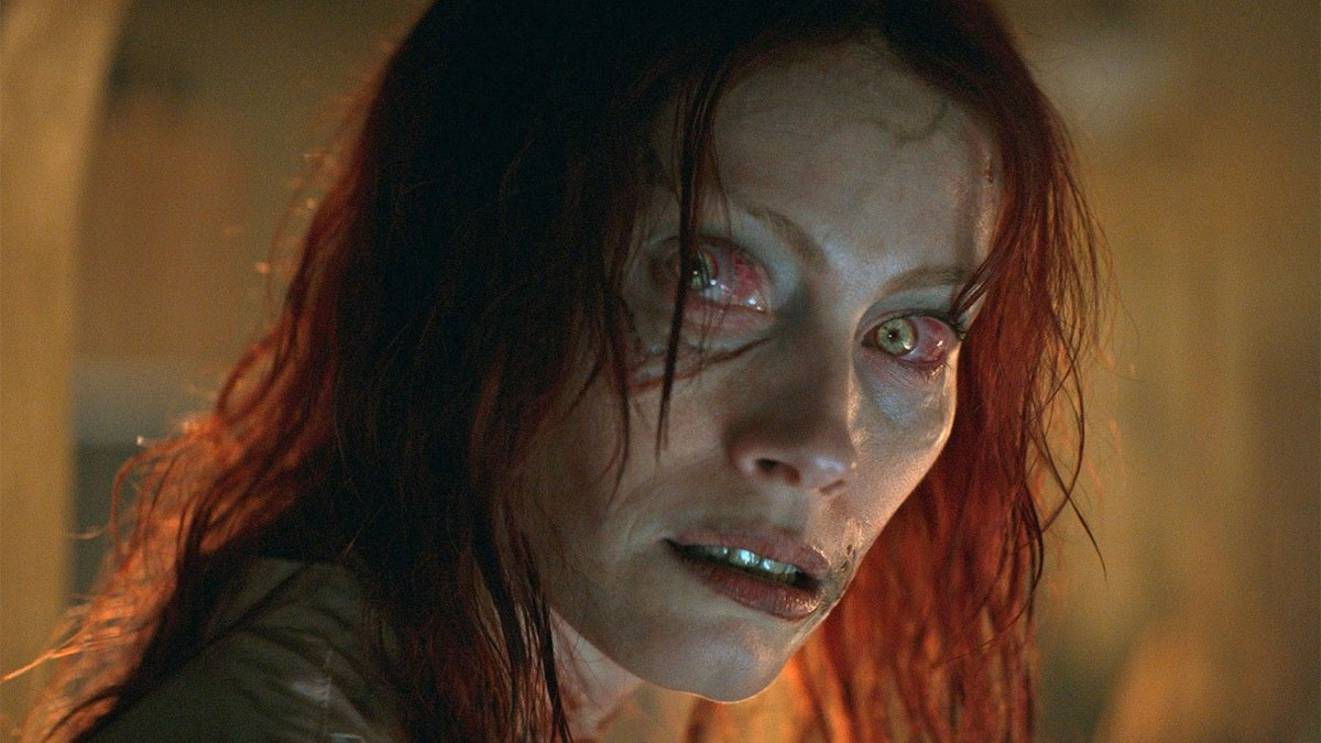 Alyssa Sutherland in "Evil Dead Rise."