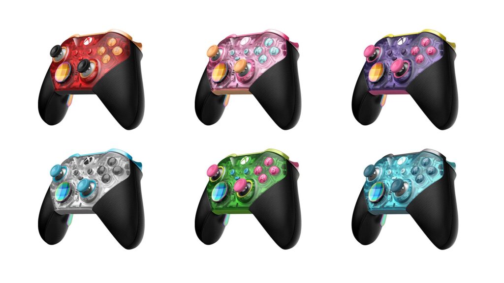 Revisit the days of translucent gaming gear with these new Xbox controllers