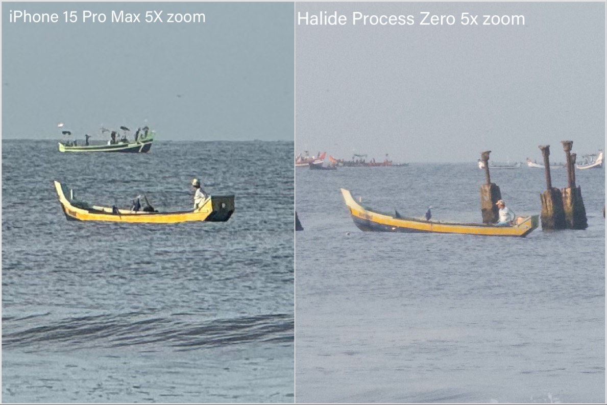 Comparison images clicked by stock iPhone and Halide Process Zero Camera sample 2.