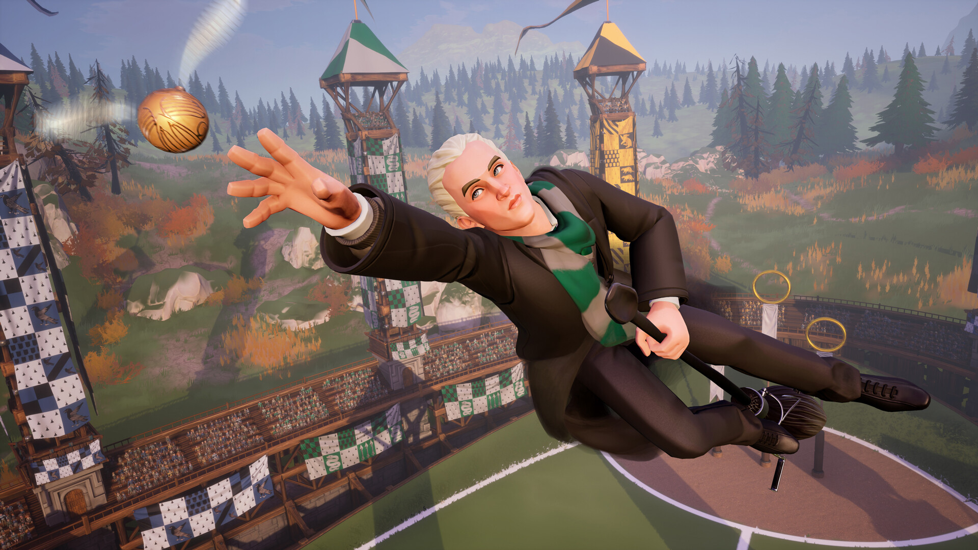 Draco Malfoy ist ein Sucher in Harry Potter: Quidditch Champions.