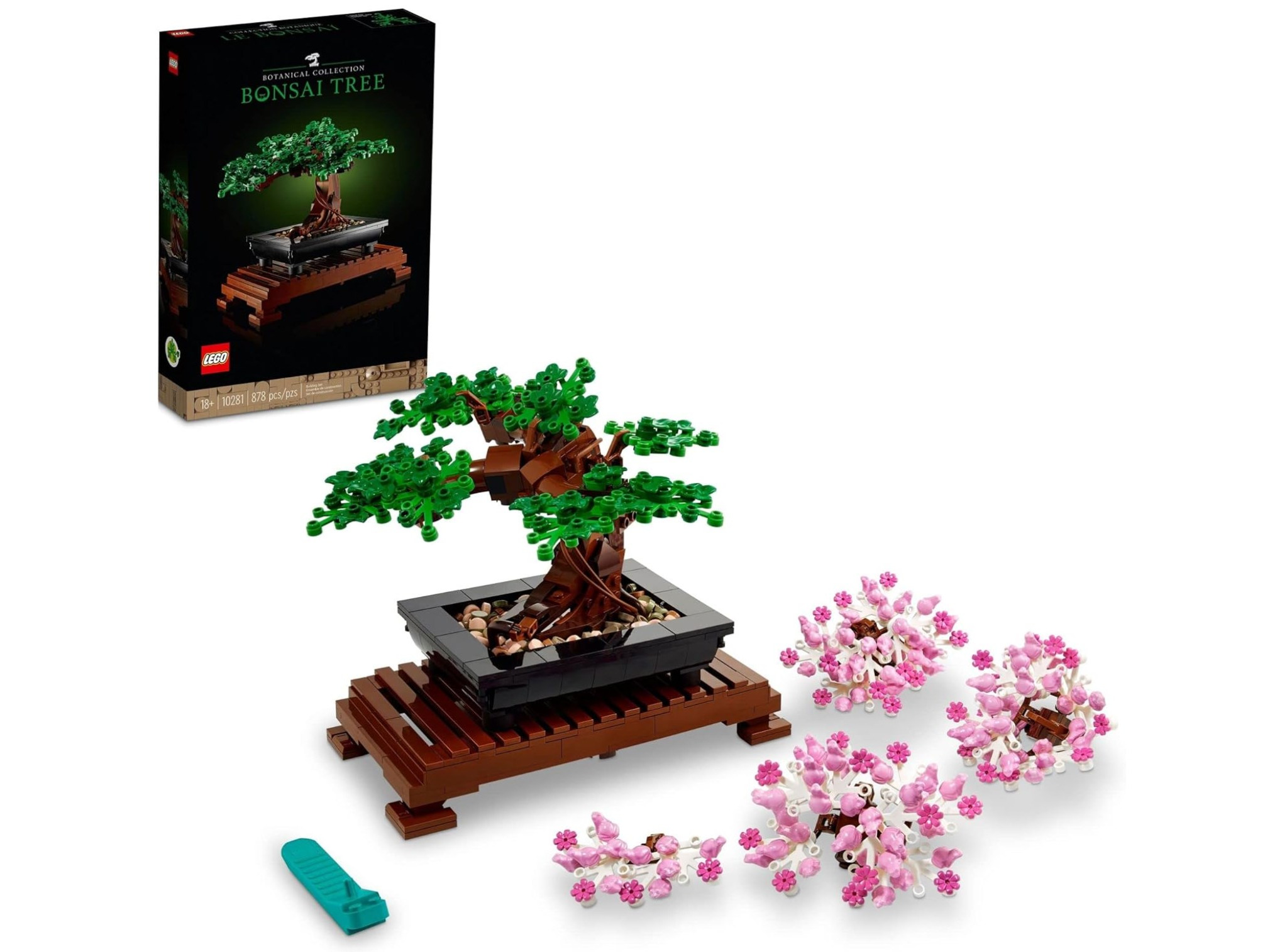 Conjunto de construção de árvore de bonsai LEGO Icons