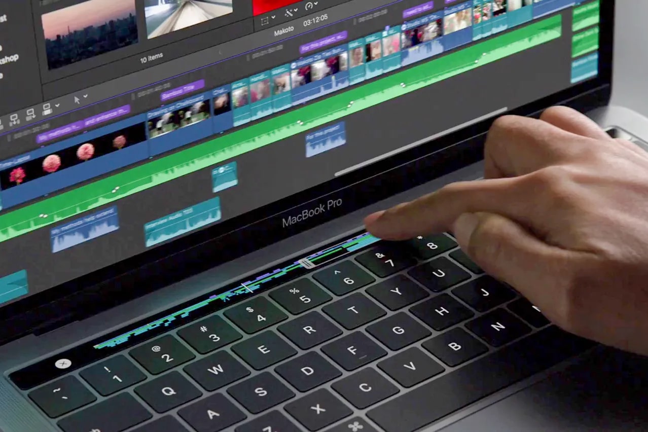 Un MacBook Pro avec une Touch Bar.