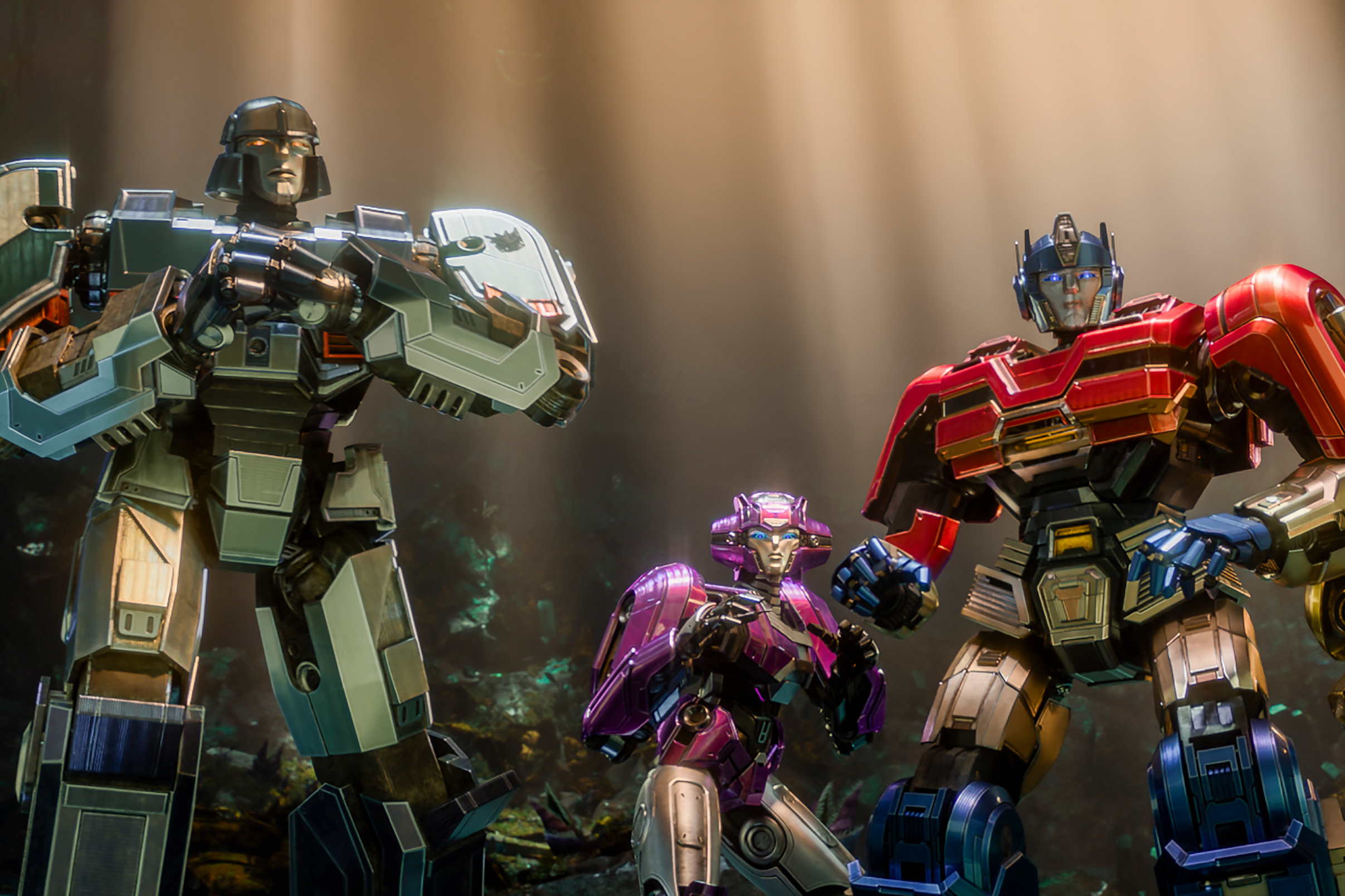 Megatron et Optimus Prime sont réunis dans Transformers One.