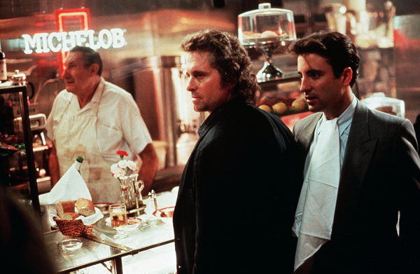 Andy Garcia and Michael Douglas in Black Rain. 