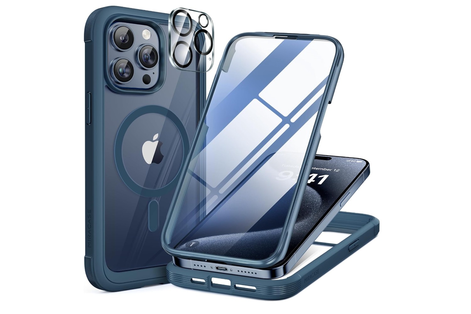 Miracase Magnetic Case for iPhone 15 Pro