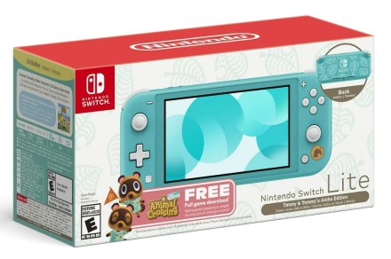 The Nintendo Switch Lite with Animal Crossing is on sale today