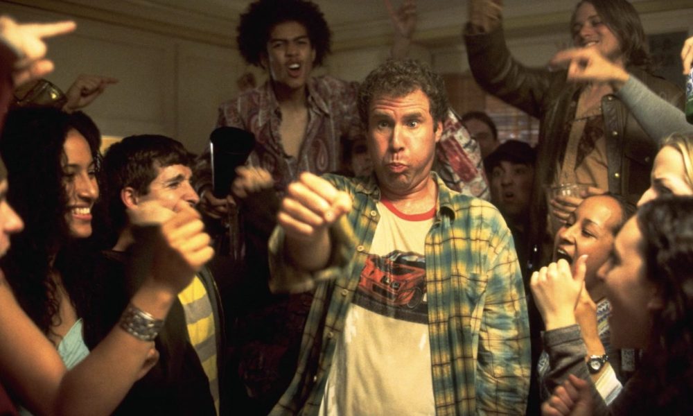 Will Ferrell puts his arm out after drinking in Old School.