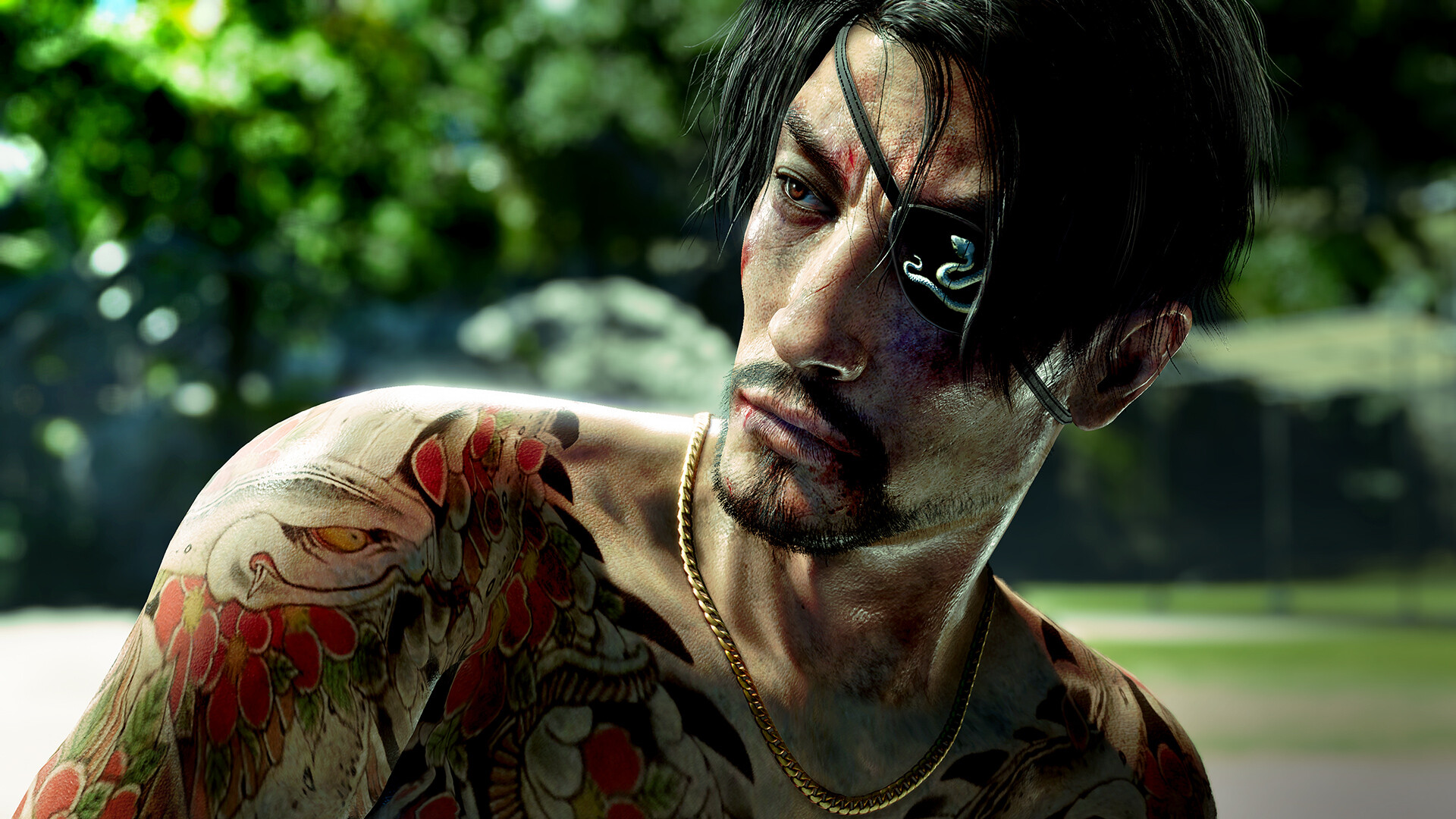 Goro Majima dans Like a Dragon : Pirate Yakuza à Hawaï.