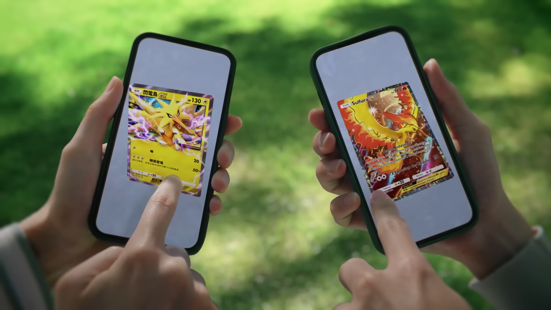 Moltres and Zapdos cards in Pokemon TCG Pocket.