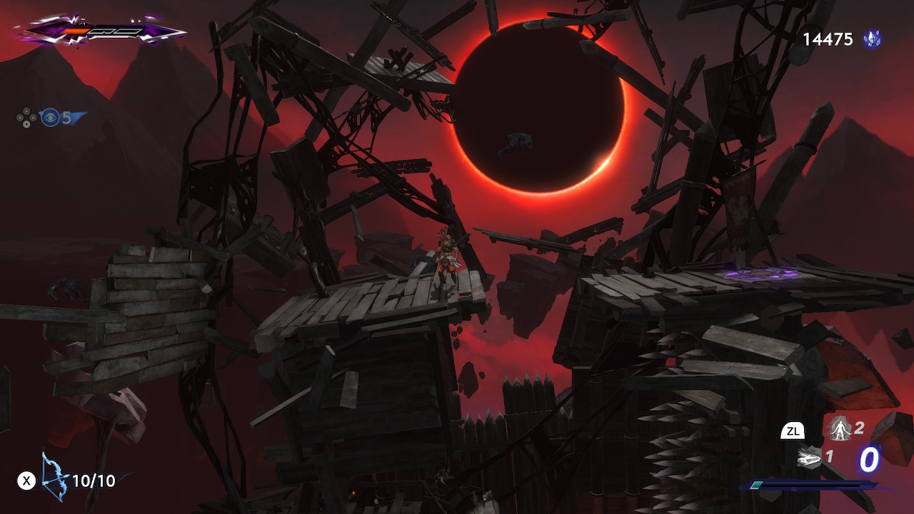 An eclipse background in Prince of Persia: The Lost Crown.