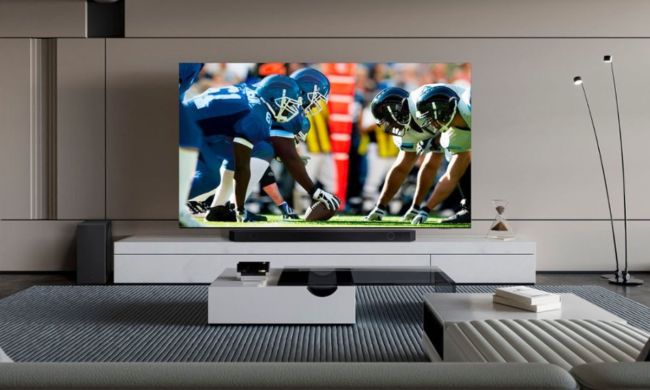 The Samsung QN900D QLED 8K Tizen TV in a modern living room.