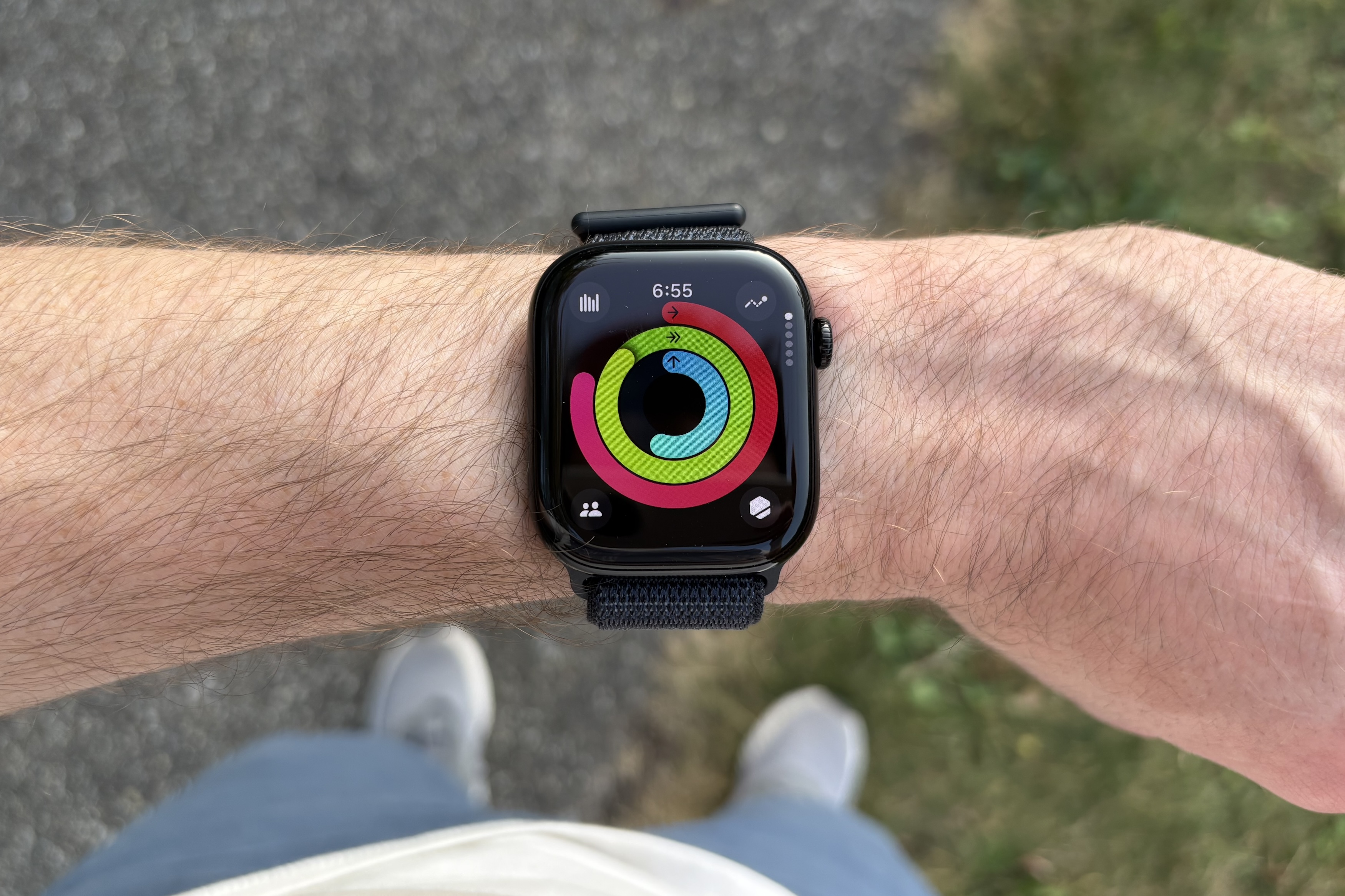 Anneaux d'activité sur l'Apple Watch Series 10.