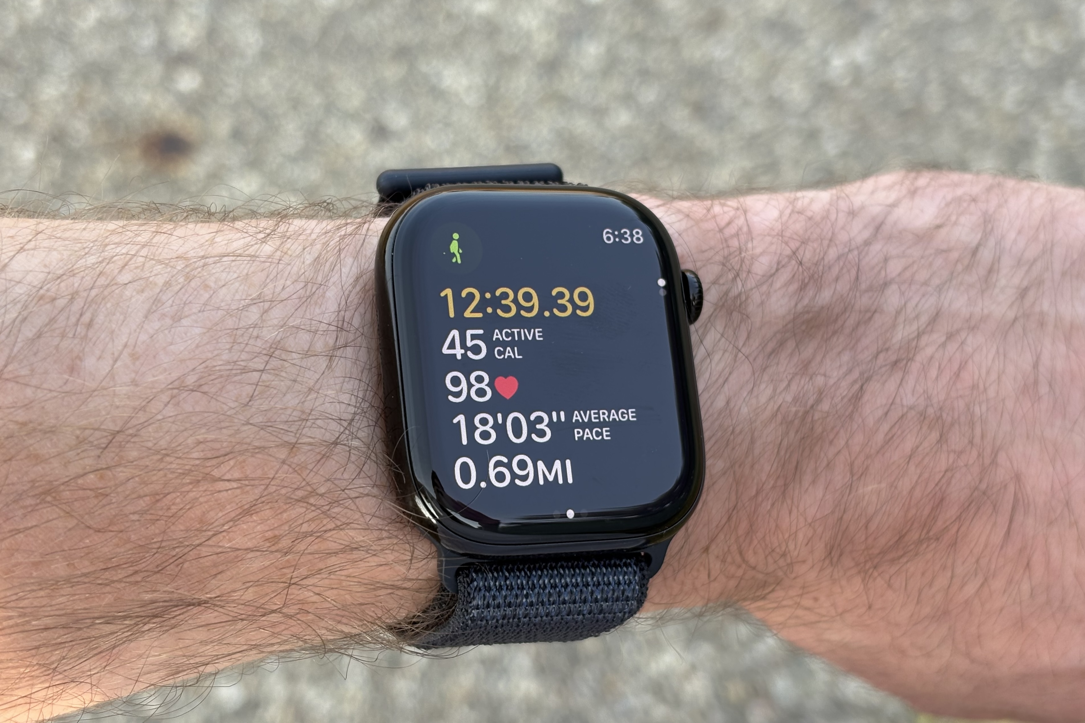 Trainingsmodus in Aktion auf der Apple Watch Series 10