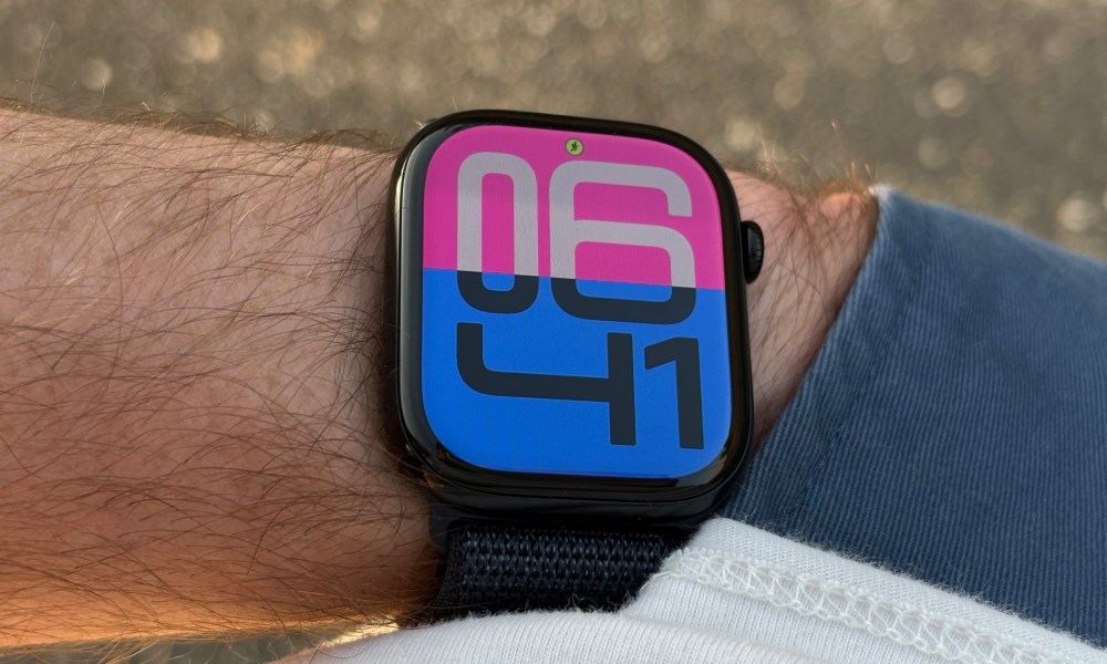 The Apple Watch Series 10 on someone's wrist.