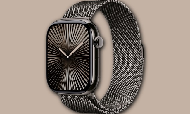 A render of the Slate titanium Apple Watch Series 10.