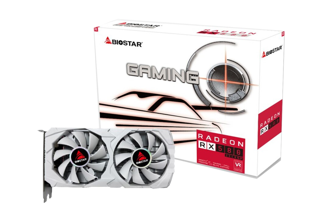 La nueva AMD RX 580 de Biostar.