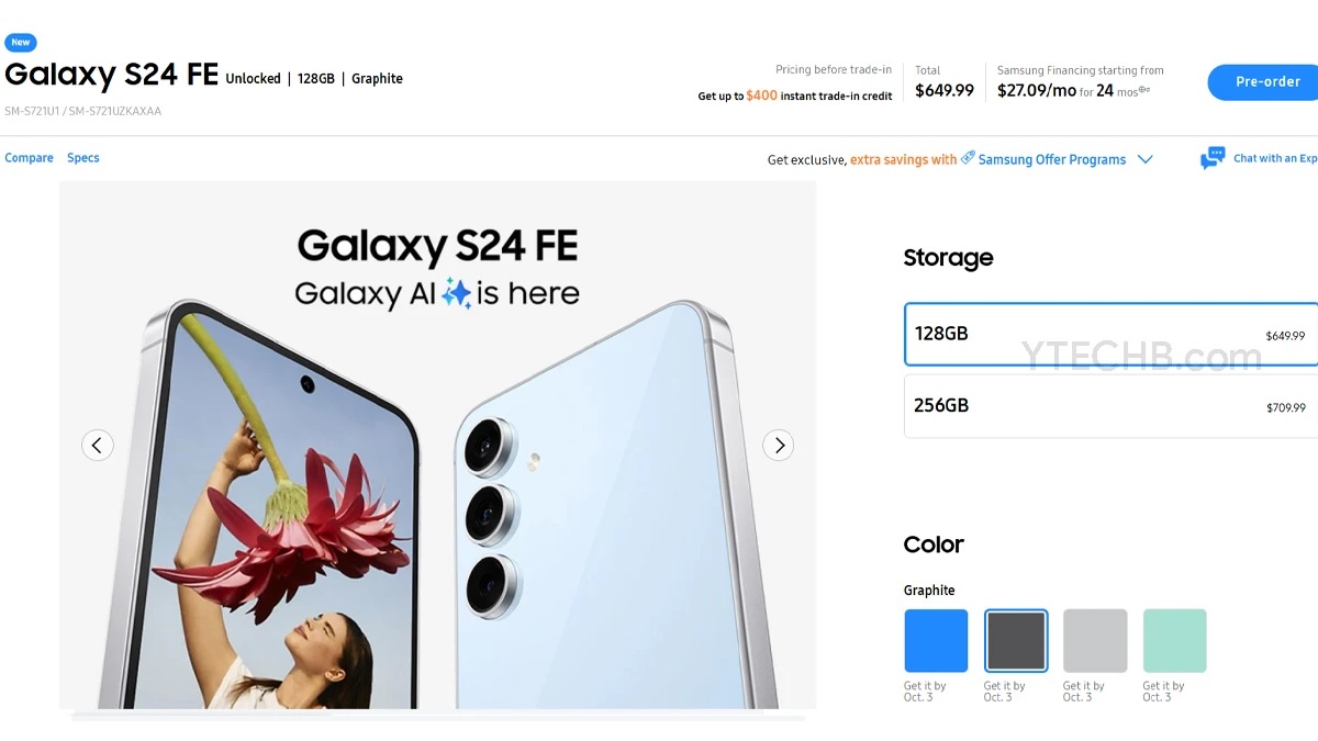 Here’s how much the Galaxy S24 FE and Galaxy Tab S10 Ultra will cost