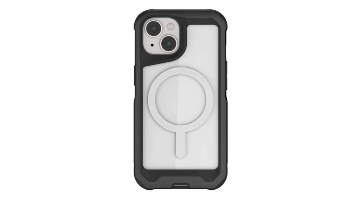 The Ghostek Atomic Slim 4 iPhone 15 Plus Case in Black.