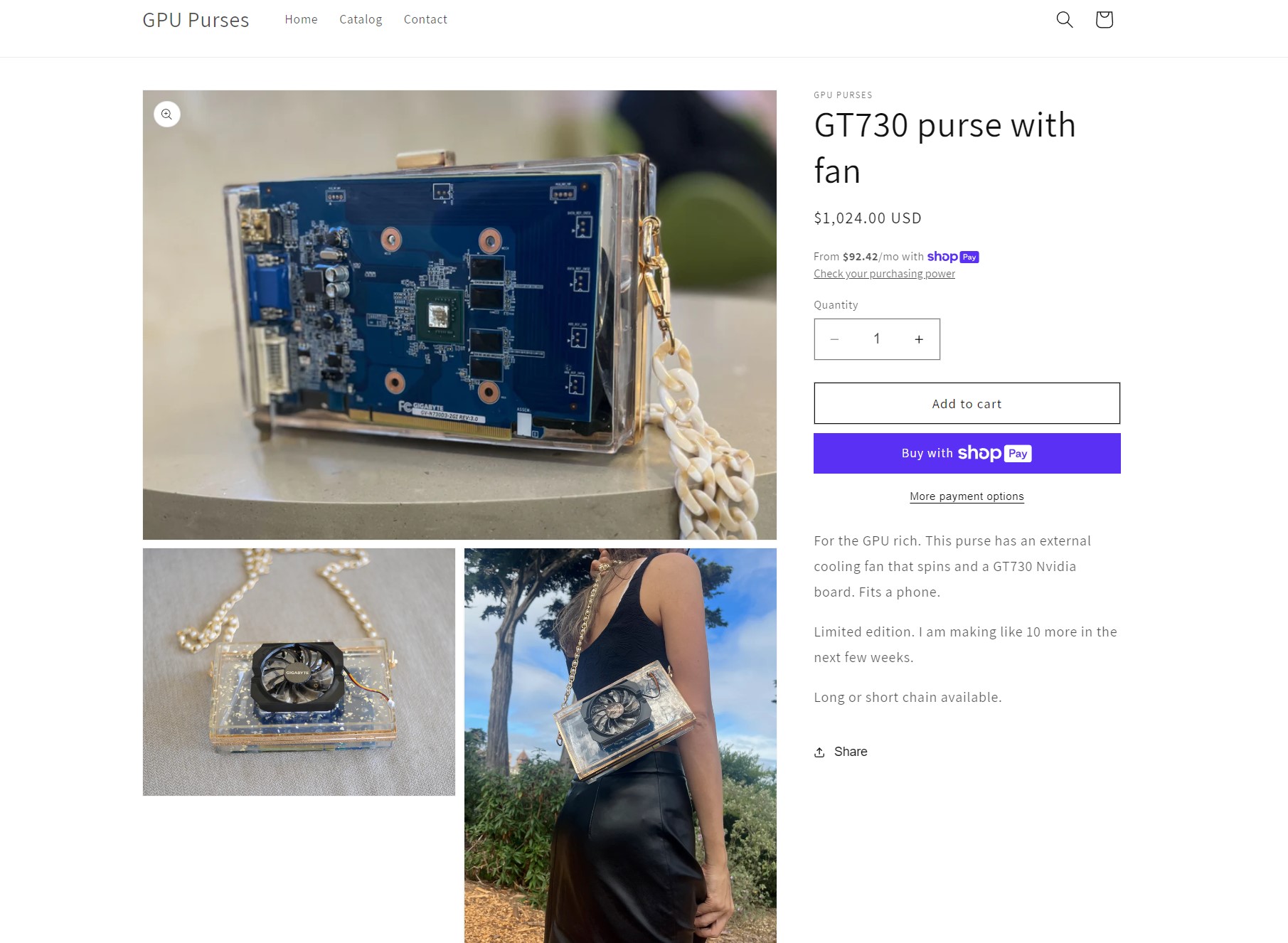 The viral ‘GPU purse’ costs $1,024 — but you can make your own for $40