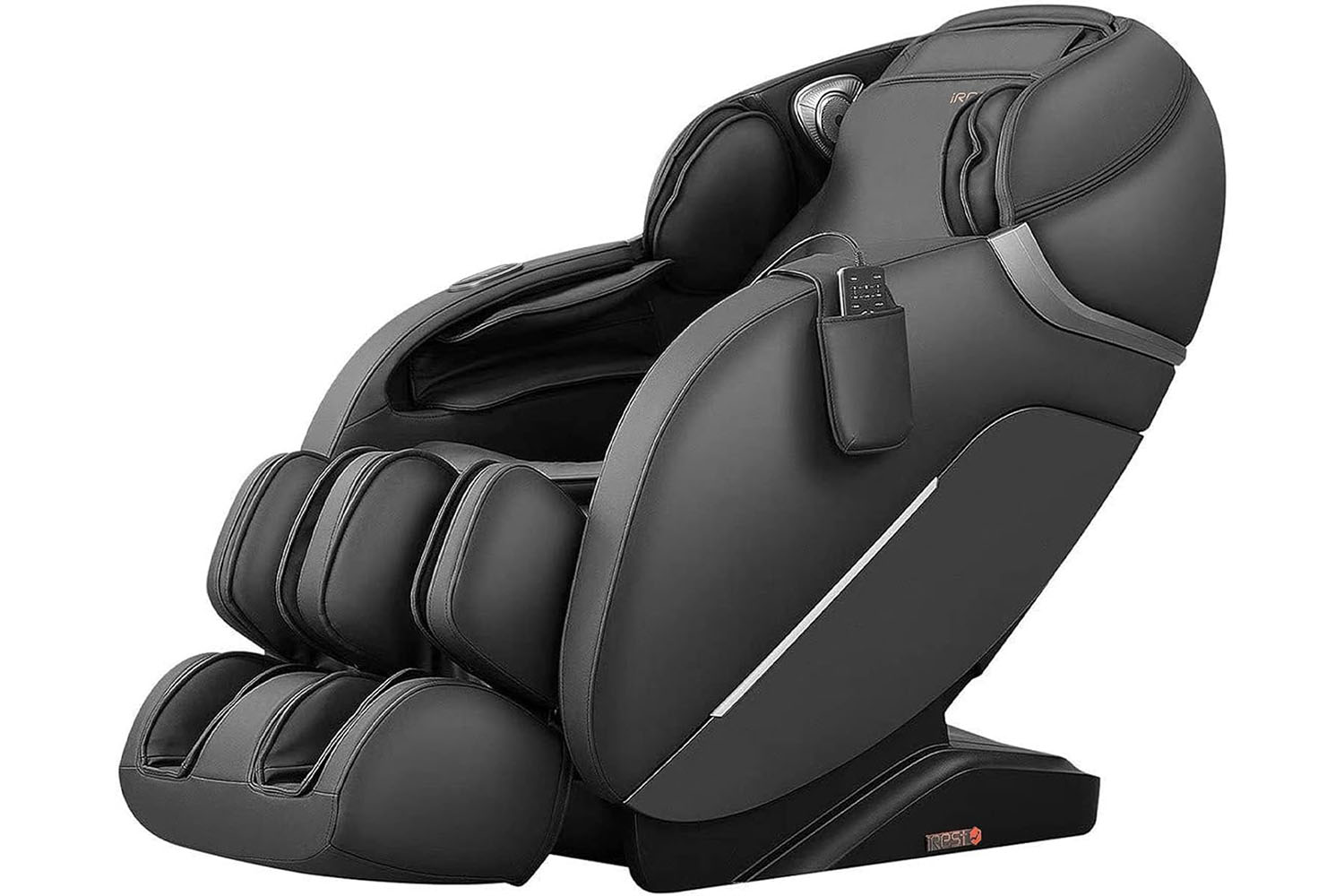 The iRest Relaxing Massage Chair on a <a href='https://thedcmarvel.com/web-stories/harley-quinn-gets-a-new-series' target='_blank'>white</a> background.”><figcaption id=