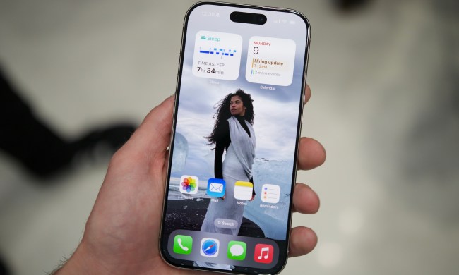 The display on the iPhone 16 Pro.