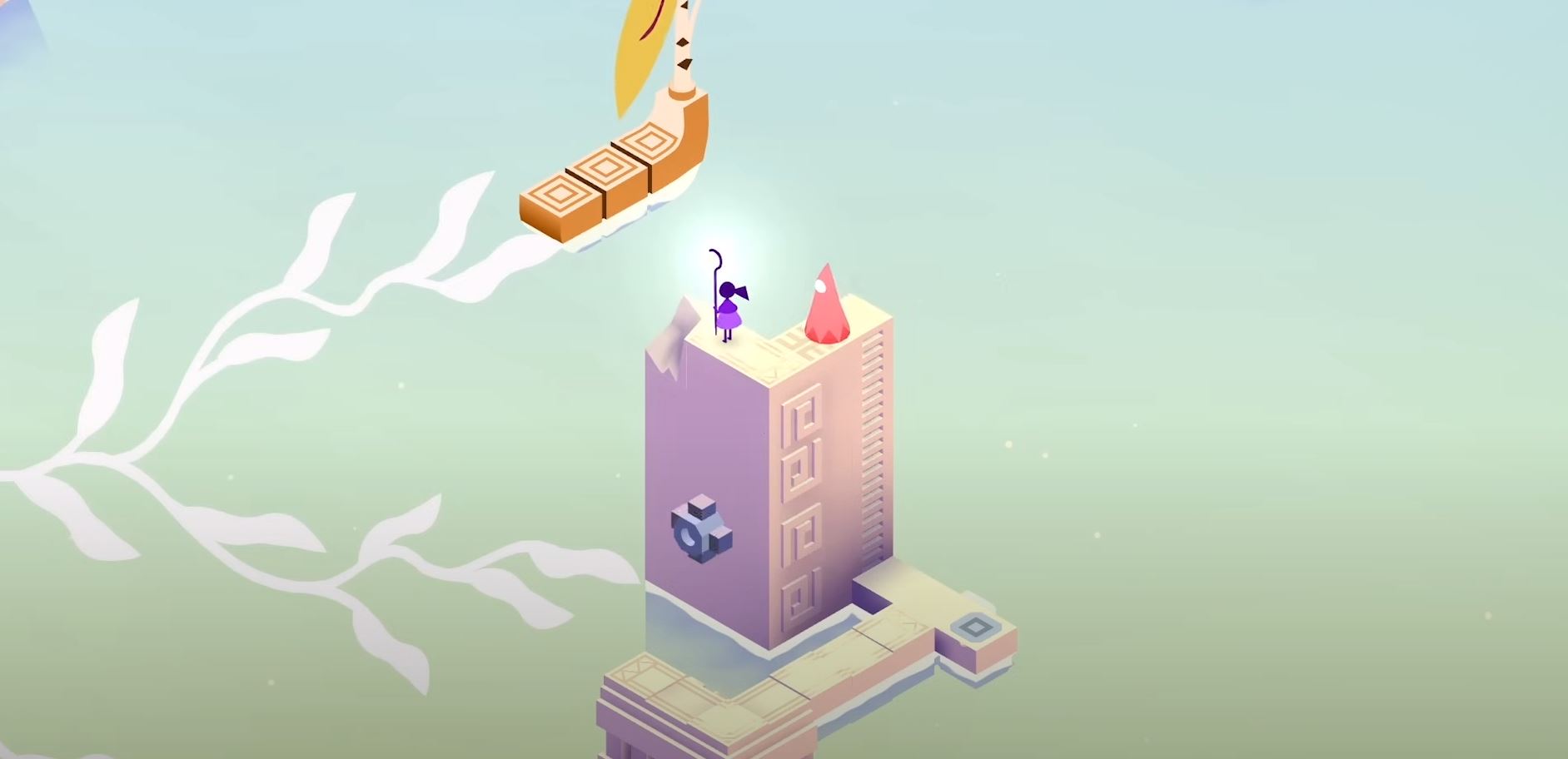 Nem está em uma estátua em Monument Valley 3.