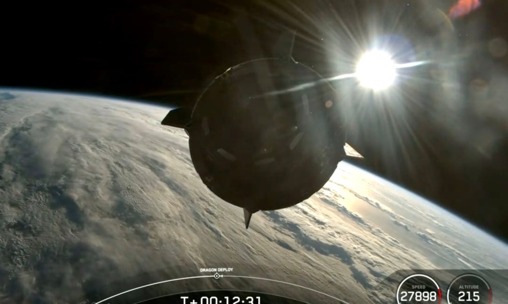 SpaceX's Crew Dragon with the Polaris Dawn crew on board.