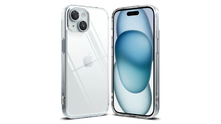 The Ringke iPhone 15 Plus Case Fusion in Clear.