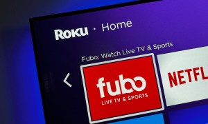 The Fubo app is displayed on a Roku device.